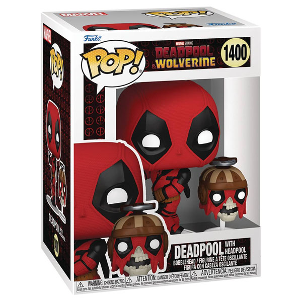 Funko POP #1400 Marvel Deadpool and Wolverine Deadpool with Headpool Figure
